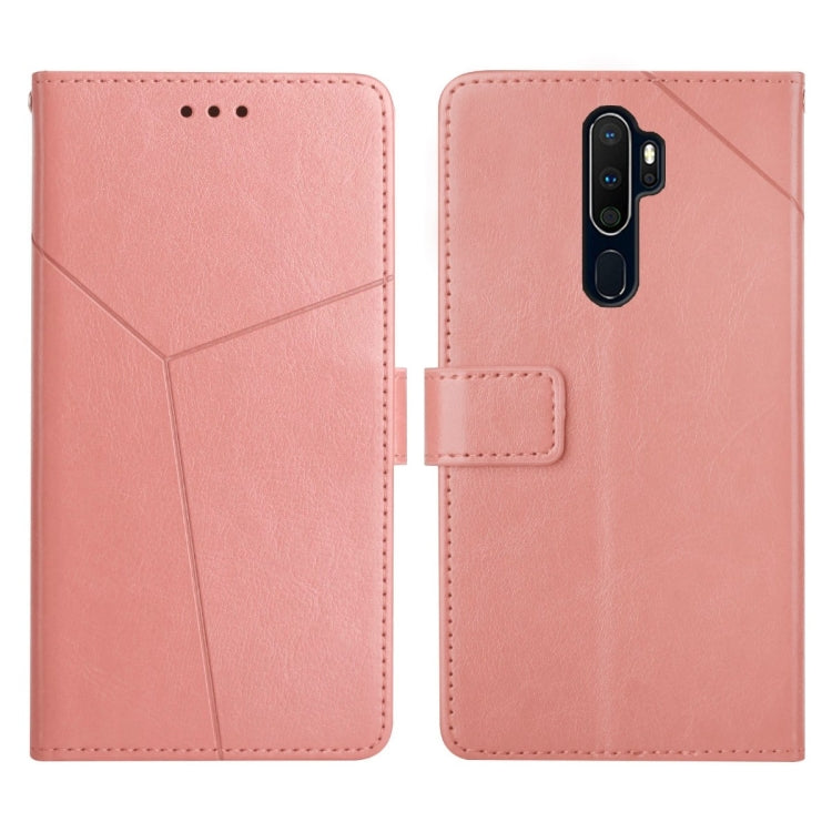 For OPPO A9 2020 Y Stitching Horizontal Flip Leather Phone Case