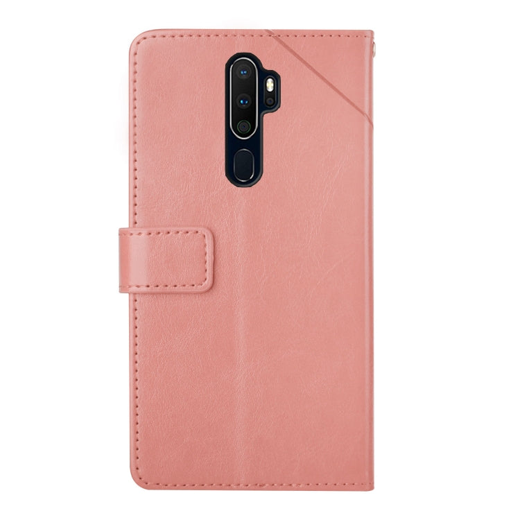 For OPPO A9 2020 Y Stitching Horizontal Flip Leather Phone Case