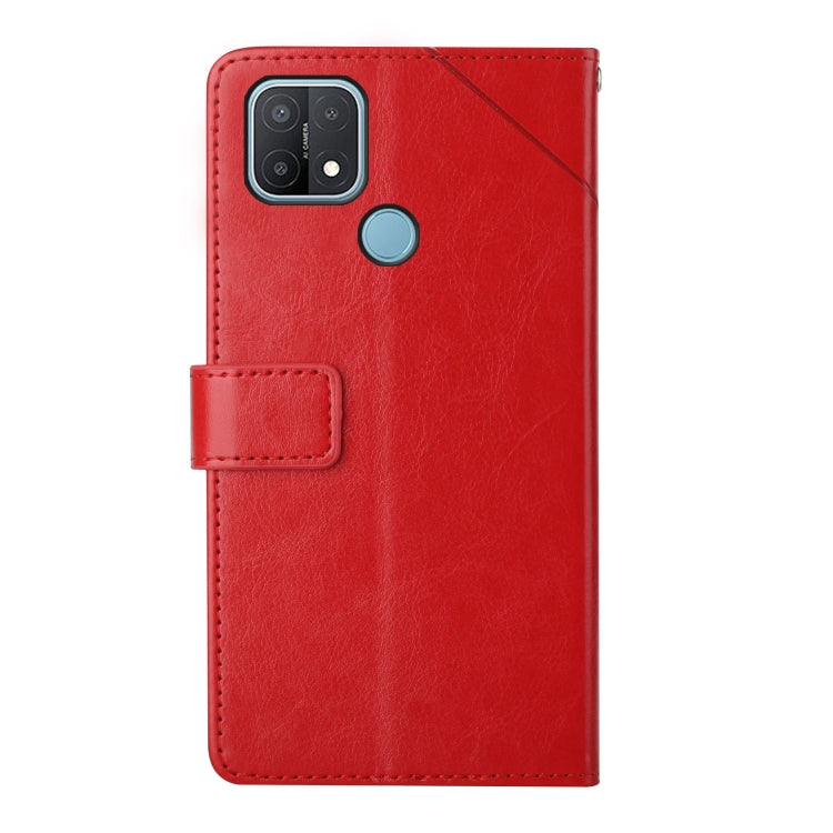 For OPPO A15 / A15s Y Stitching Horizontal Flip Leather Phone Case