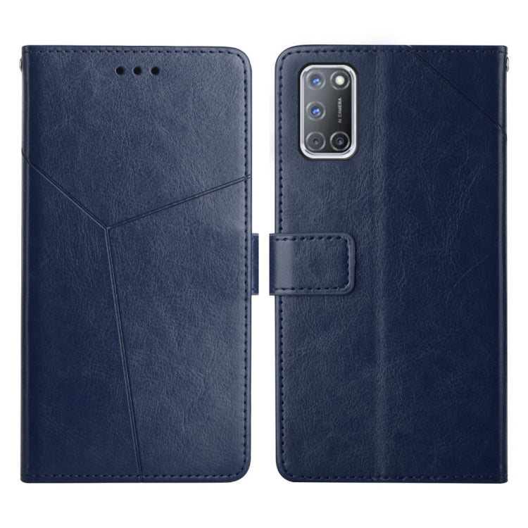For OPPO A92 / A52 Y Stitching Horizontal Flip Leather Phone Case