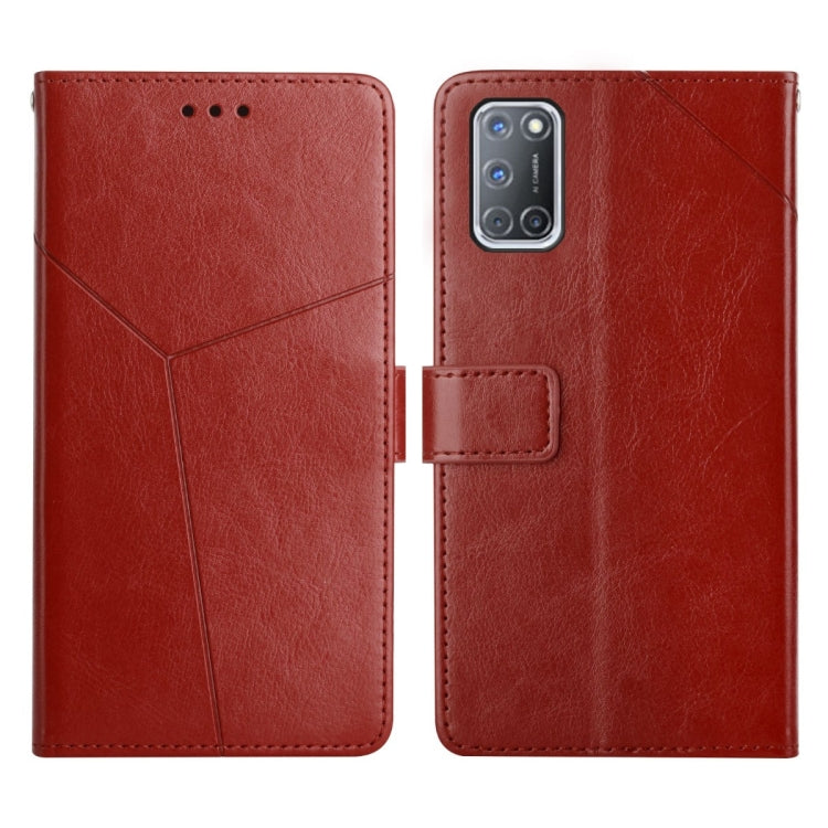 For OPPO A92 / A52 Y Stitching Horizontal Flip Leather Phone Case