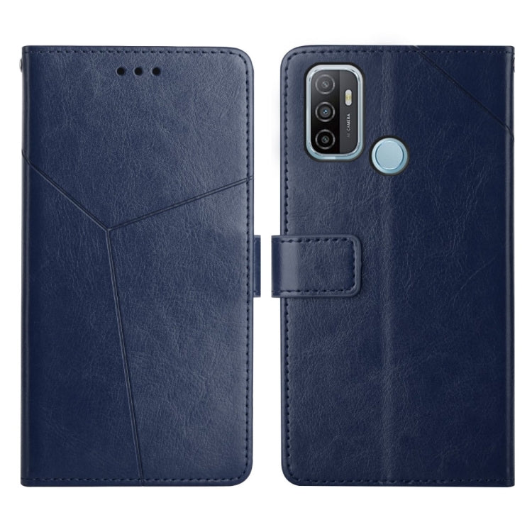 For OPPO A53 4G Y Stitching Horizontal Flip Leather Phone Case
