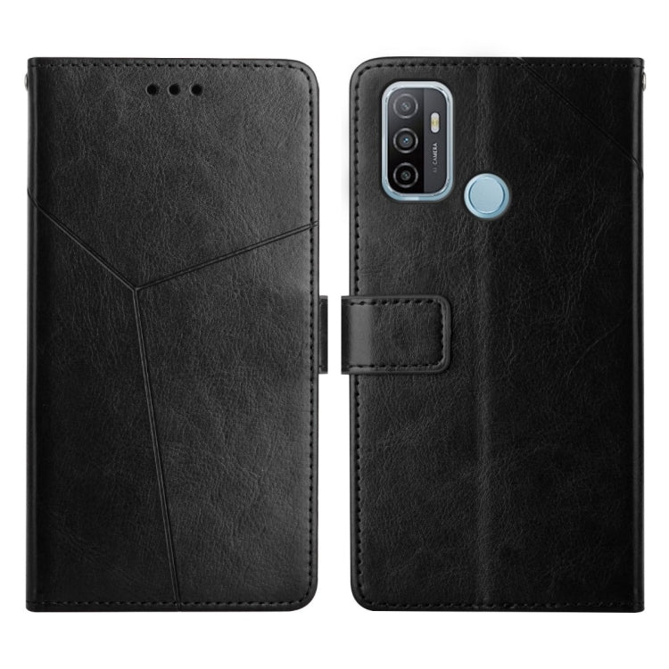 For OPPO A53 4G Y Stitching Horizontal Flip Leather Phone Case