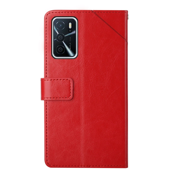 For OPPO A54 / A16 4G Y Stitching Horizontal Flip Leather Phone Case
