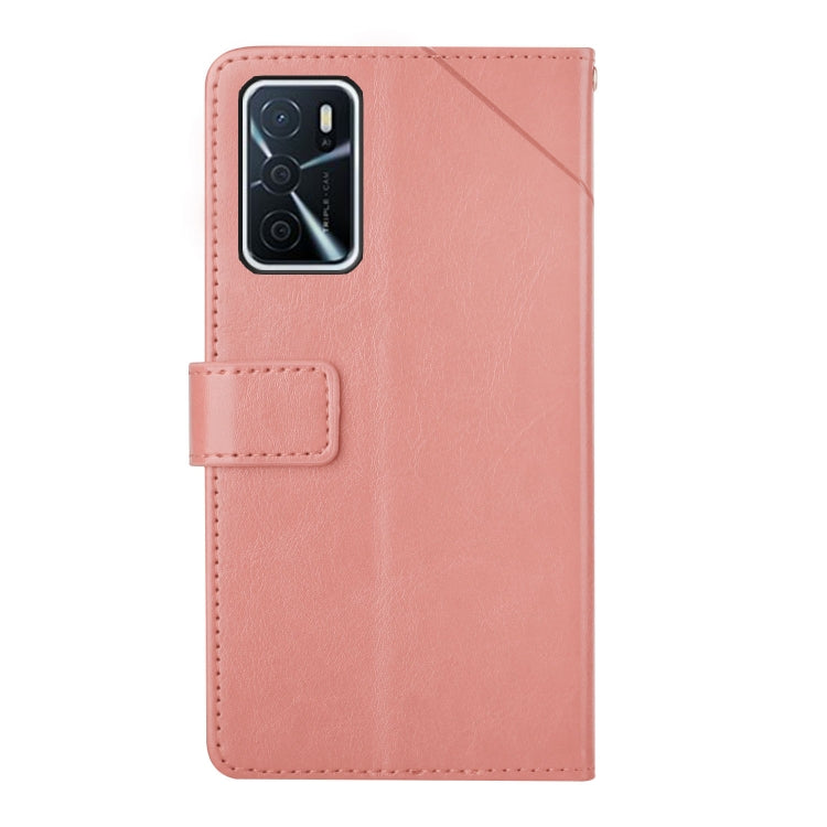 For OPPO A54 / A16 4G Y Stitching Horizontal Flip Leather Phone Case