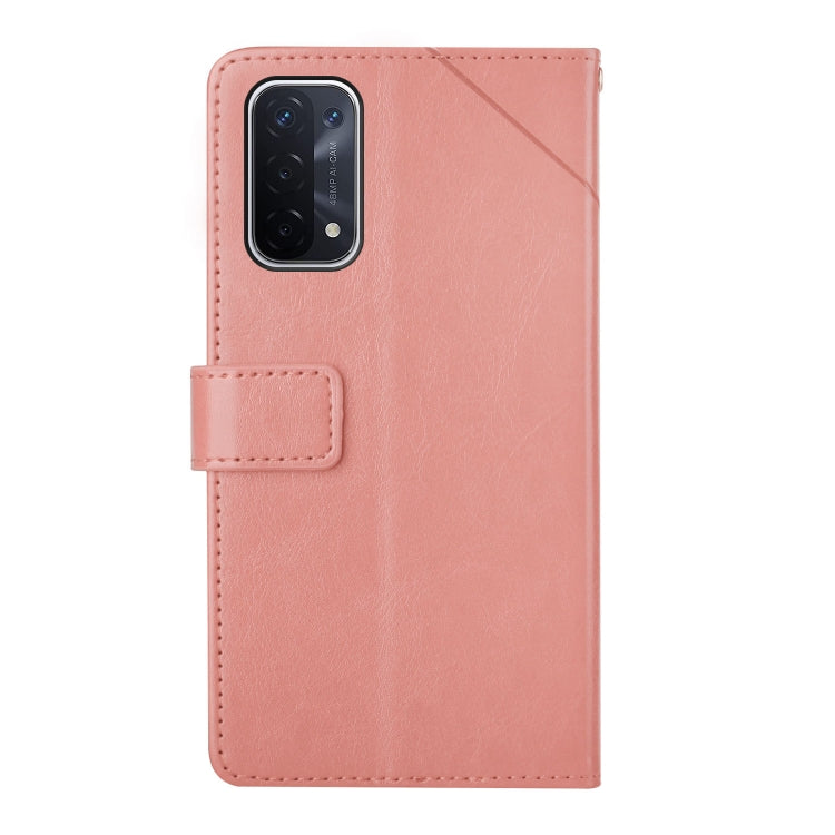 For OPPO A54 5g Y Stitching Horizontal Flip Leather Phone Case
