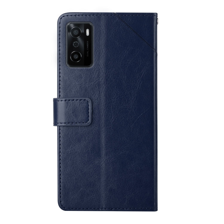 For OPPO A55S Japan Version Y Stitching Horizontal Flip Leather Phone Case