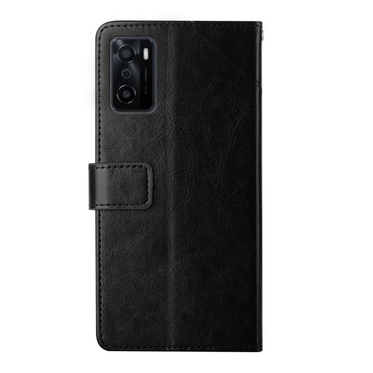 For OPPO A55S Japan Version Y Stitching Horizontal Flip Leather Phone Case
