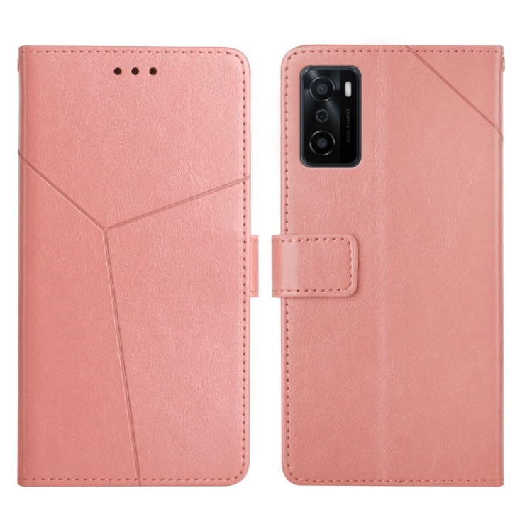 For OPPO A55S Japan Version Y Stitching Horizontal Flip Leather Phone Case