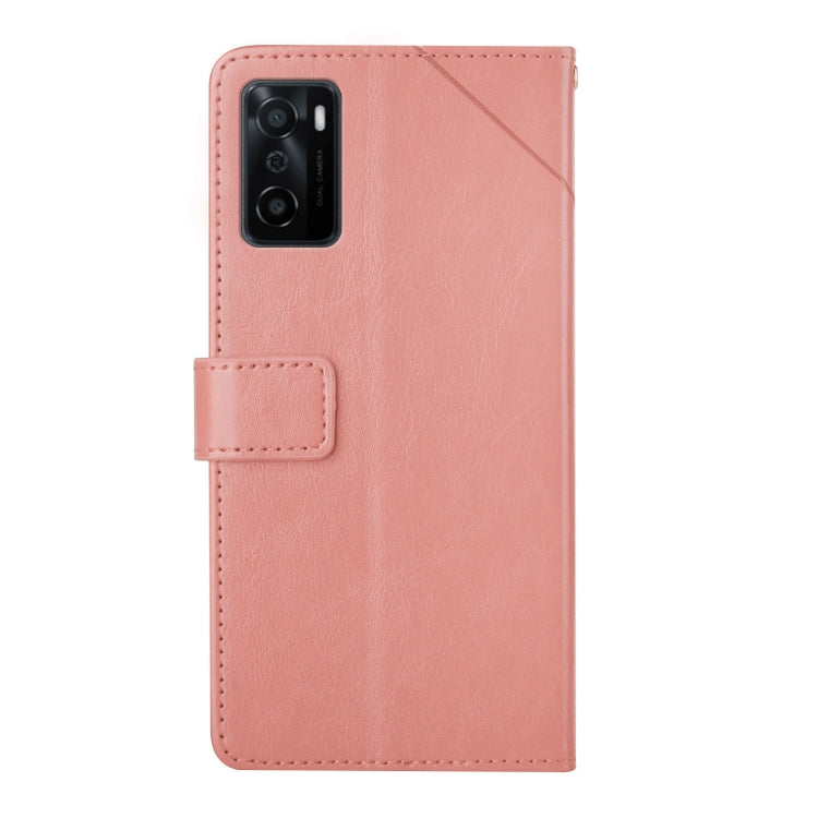 For OPPO A55S Japan Version Y Stitching Horizontal Flip Leather Phone Case