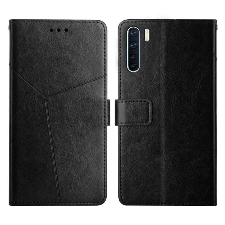 For OPPO A91 Y Stitching Horizontal Flip Leather Phone Case