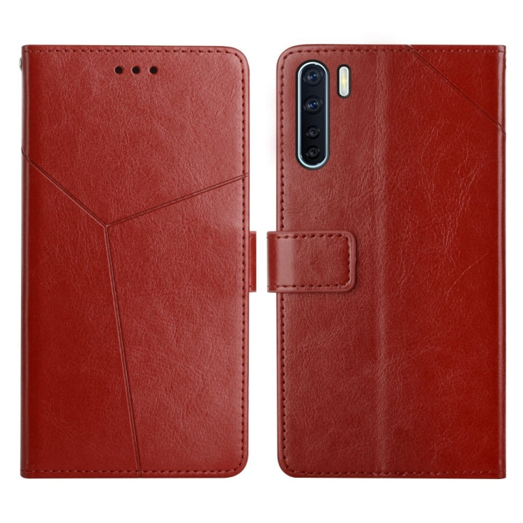 For OPPO A91 Y Stitching Horizontal Flip Leather Phone Case
