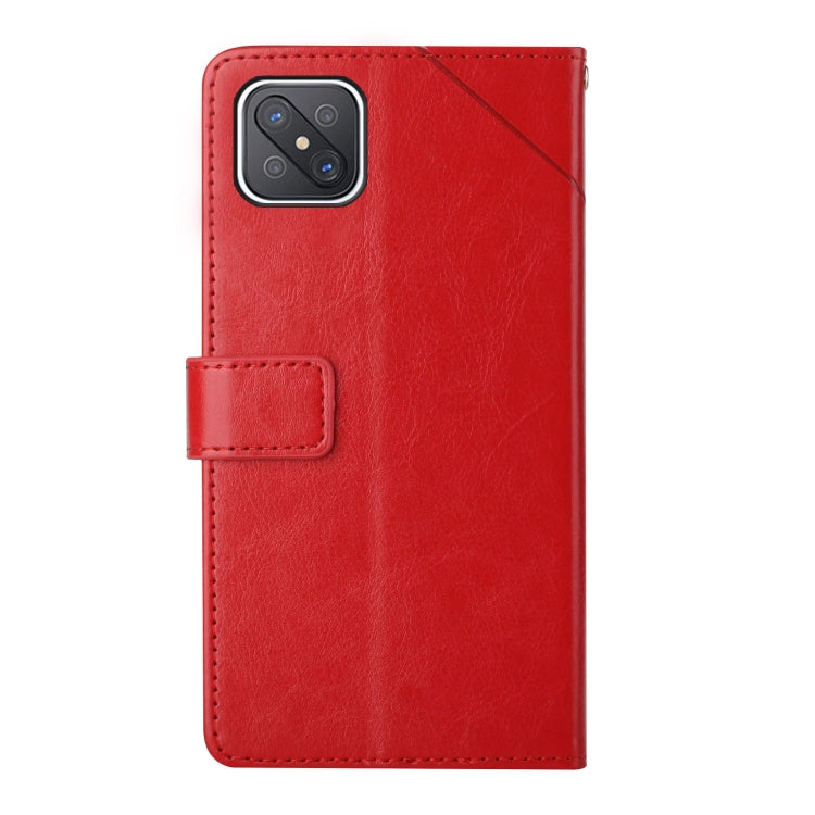 For OPPO A92s / Reno4 Z 5G Y Stitching Horizontal Flip Leather Phone Case