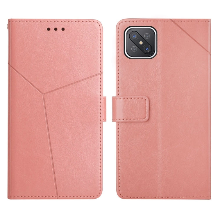 For OPPO A92s / Reno4 Z 5G Y Stitching Horizontal Flip Leather Phone Case