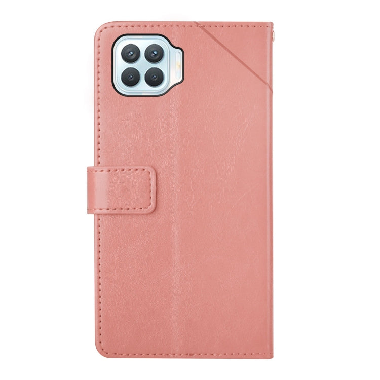 For OPPO F17 Pro Y Stitching Horizontal Flip Leather Phone Case
