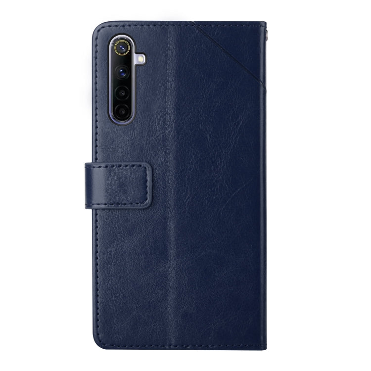 For OPPO Realme 5 Y Stitching Horizontal Flip Leather Phone Case