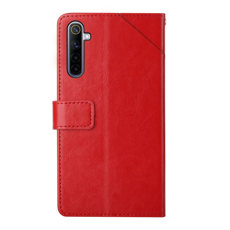 For OPPO Realme 5 Pro Y Stitching Horizontal Flip Leather Phone Case