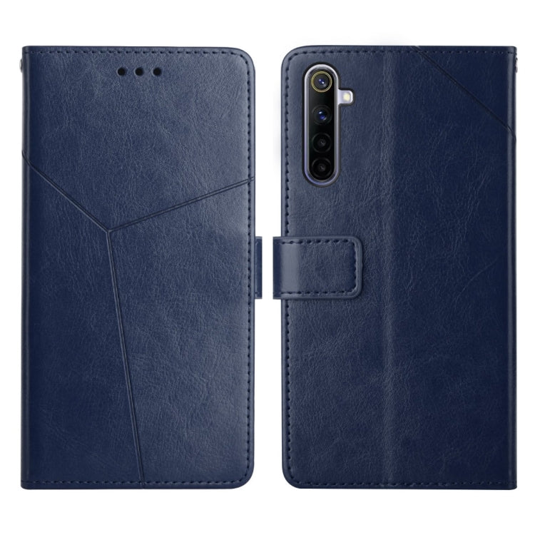 For OPPO Realme 6 Y Stitching Horizontal Flip Leather Phone Case