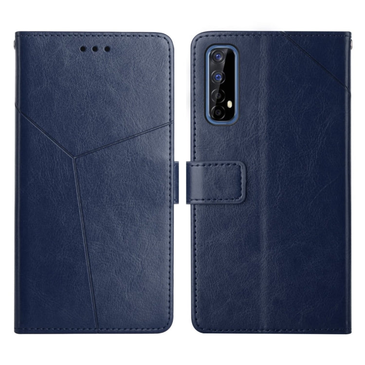 For OPPO Realme 7 4G Y Stitching Horizontal Flip Leather Phone Case