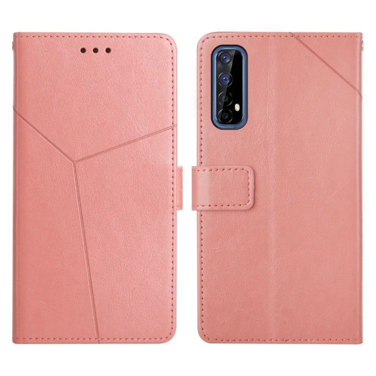 For OPPO Realme 7 4G Y Stitching Horizontal Flip Leather Phone Case