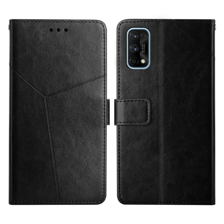 For OPPO Realme 7 Pro Y Stitching Horizontal Flip Leather Phone Case