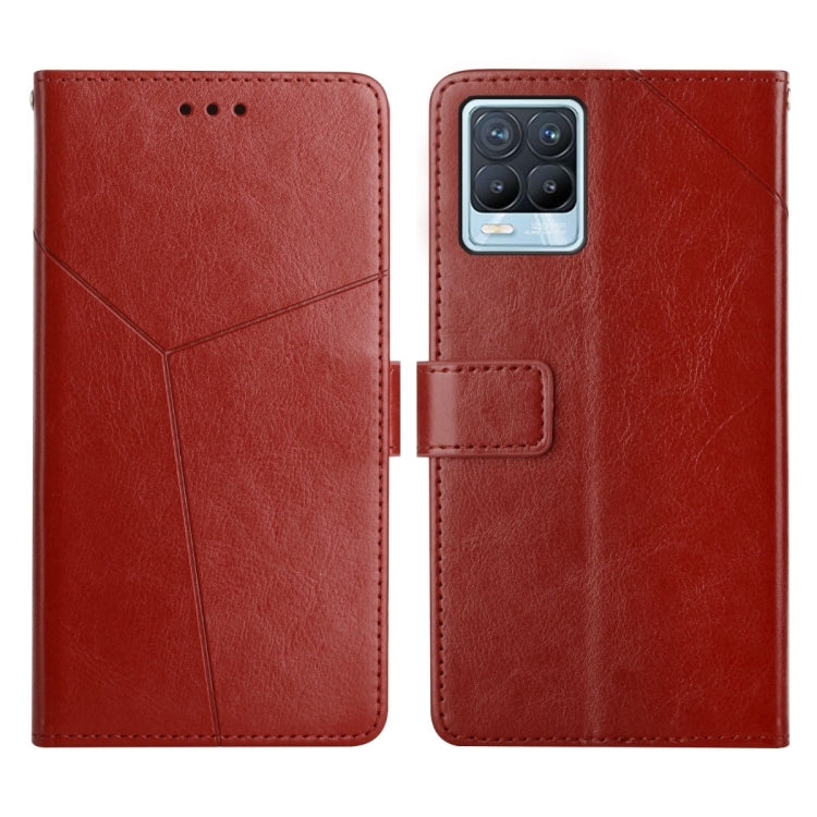 For OPPO Realme 8 / 8 Pro Y Stitching Horizontal Flip Leather Phone Case