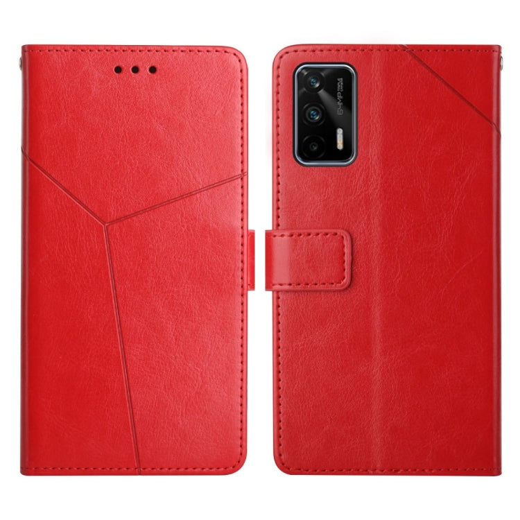 For OPPO Realme GT Y Stitching Horizontal Flip Leather Phone Case