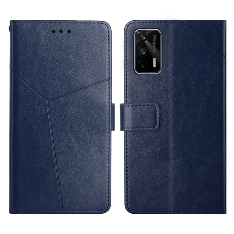 For OPPO Realme GT Y Stitching Horizontal Flip Leather Phone Case