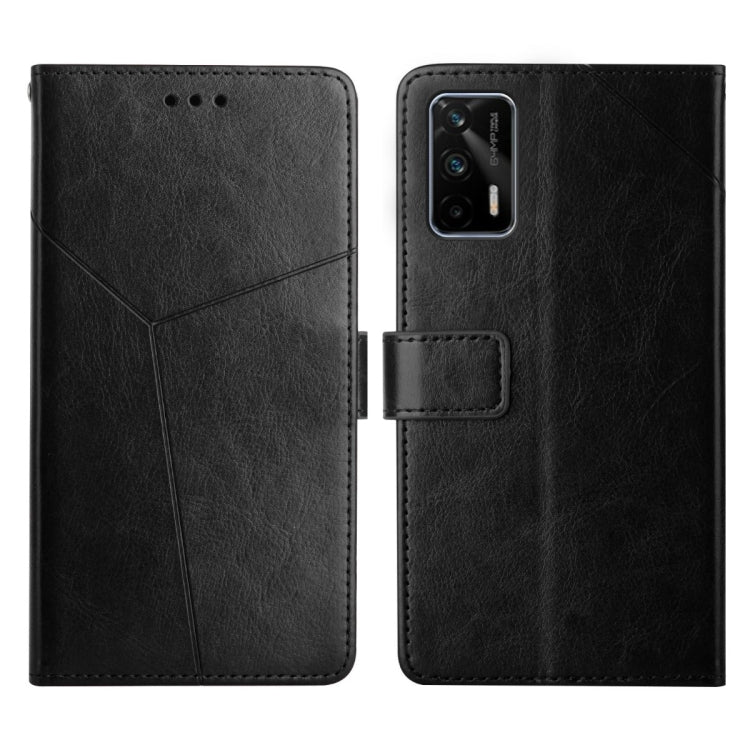 For OPPO Realme GT Y Stitching Horizontal Flip Leather Phone Case