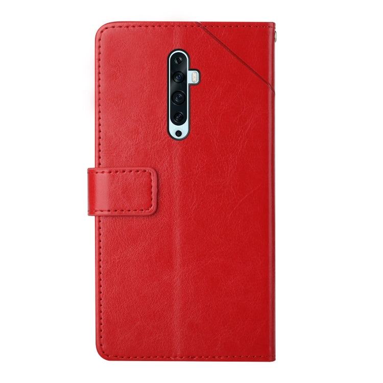 For OPPO Reno2 Z / Reno2 F Y Stitching Horizontal Flip Leather Phone Case