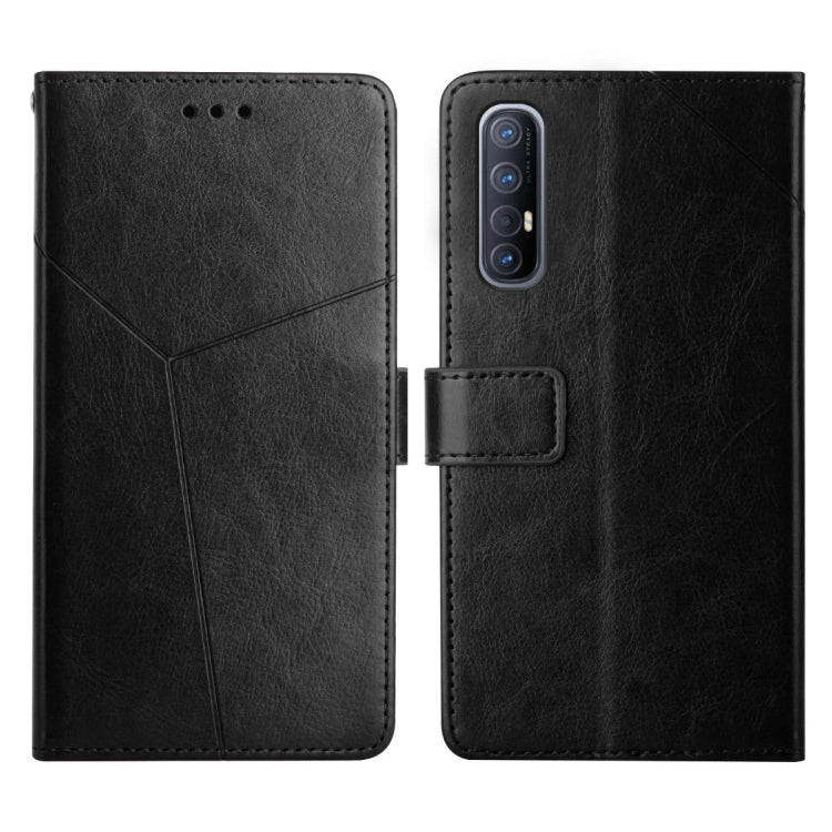 For OPPO Reno3 Pro 5G Y Stitching Horizontal Flip Leather Phone Case