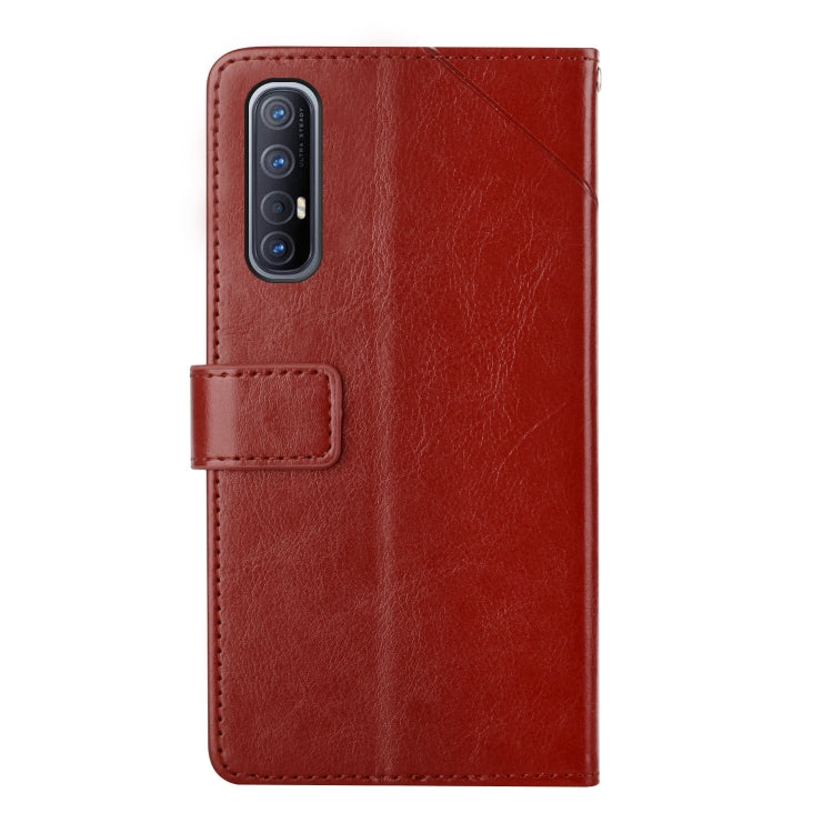For OPPO Reno3 Pro 5G Y Stitching Horizontal Flip Leather Phone Case