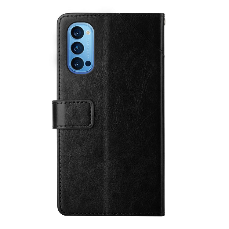 For OPPO Reno4 Pro 5G Y Stitching Horizontal Flip Leather Phone Case