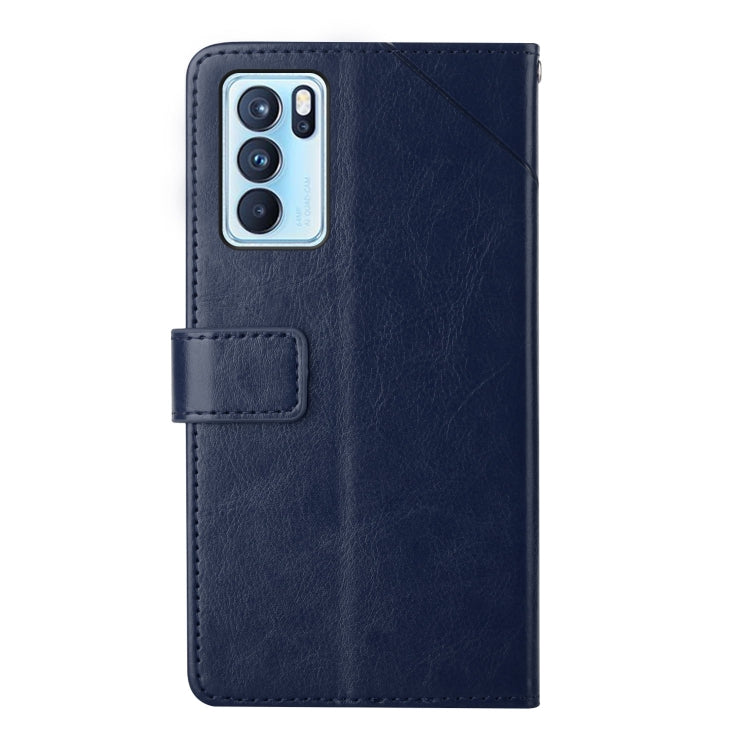 For OPPO Reno6 Pro 5G Y Stitching Horizontal Flip Leather Phone Case