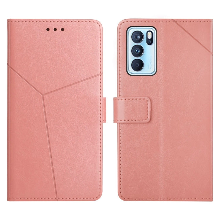 For OPPO Reno6 Pro 5G Y Stitching Horizontal Flip Leather Phone Case