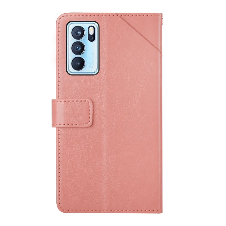 For OPPO Reno6 Pro 5G Y Stitching Horizontal Flip Leather Phone Case
