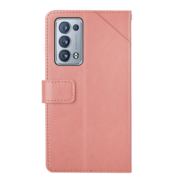 For OPPO Reno6 Pro+ 5G Y Stitching Horizontal Flip Leather Phone Case