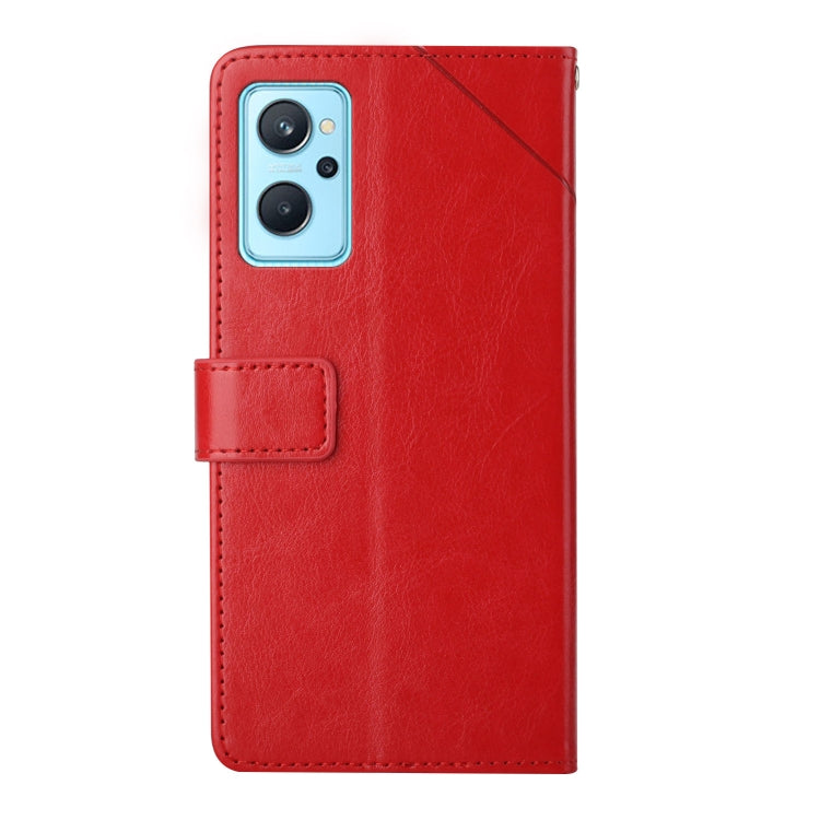 For OPPO Realme 9i Y Stitching Horizontal Flip Leather Phone Case