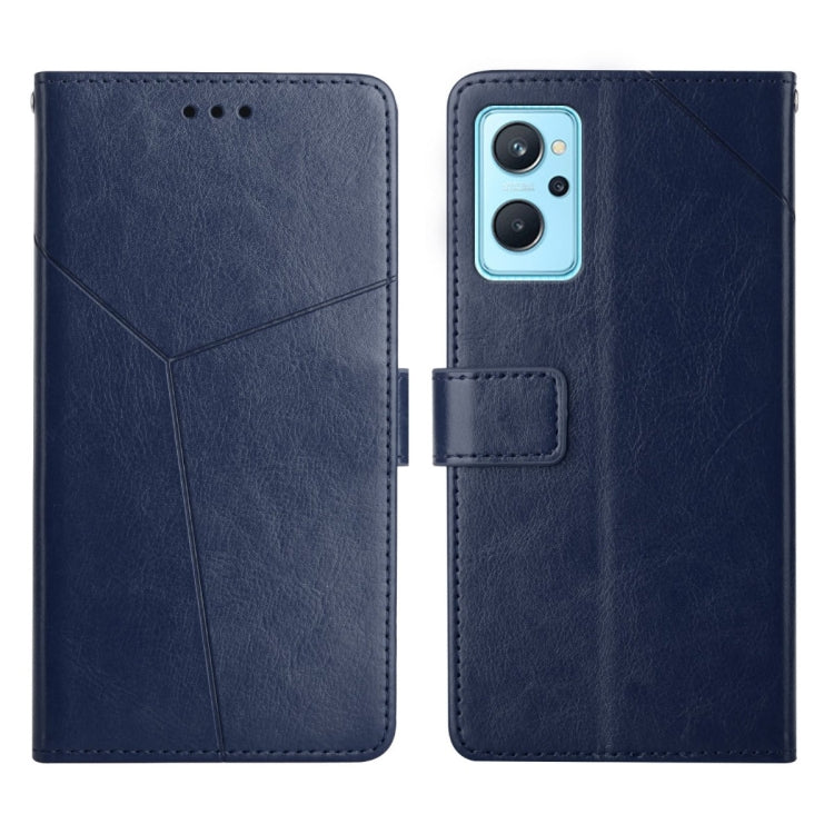 For OPPO Realme 9i Y Stitching Horizontal Flip Leather Phone Case