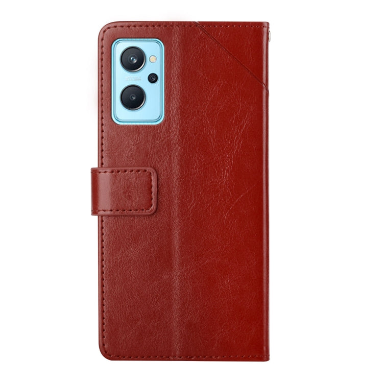 For OPPO Realme 9i Y Stitching Horizontal Flip Leather Phone Case