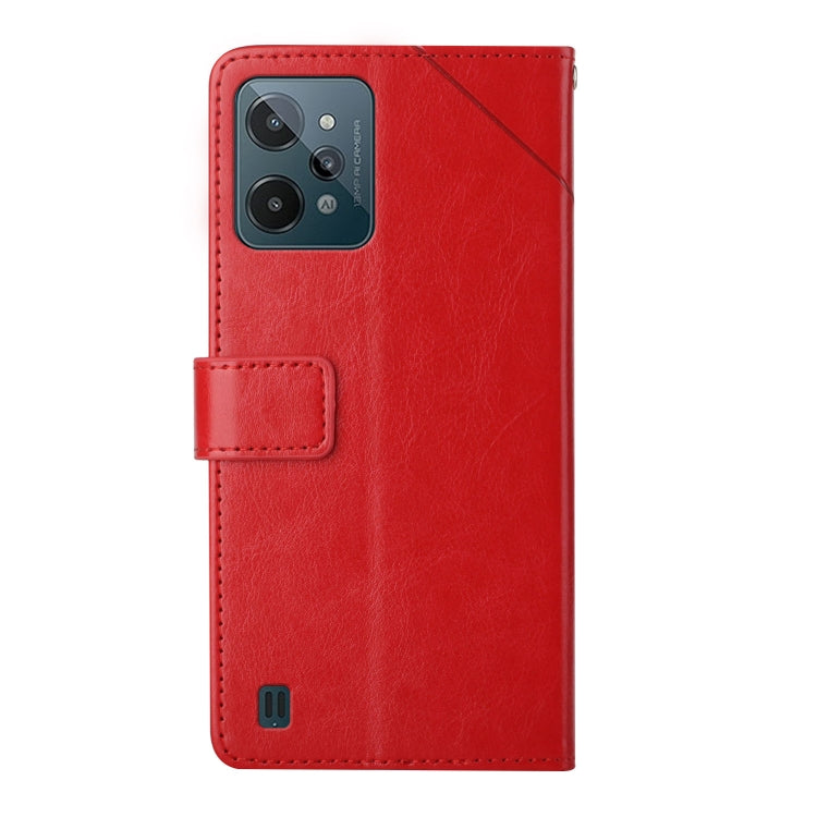 For OPPO Realme C31 Y Stitching Horizontal Flip Leather Phone Case