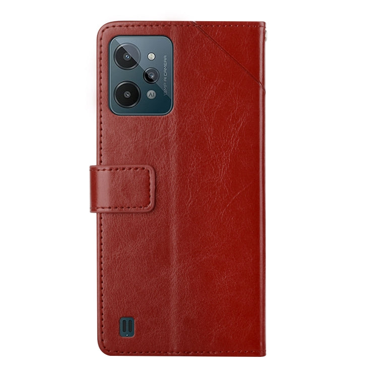 For OPPO Realme C31 Y Stitching Horizontal Flip Leather Phone Case