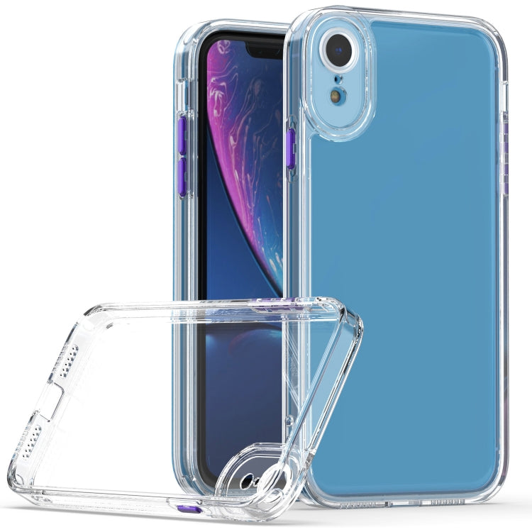 For iPhone XR Cat-eye TPU + Acrylic Phone Case
