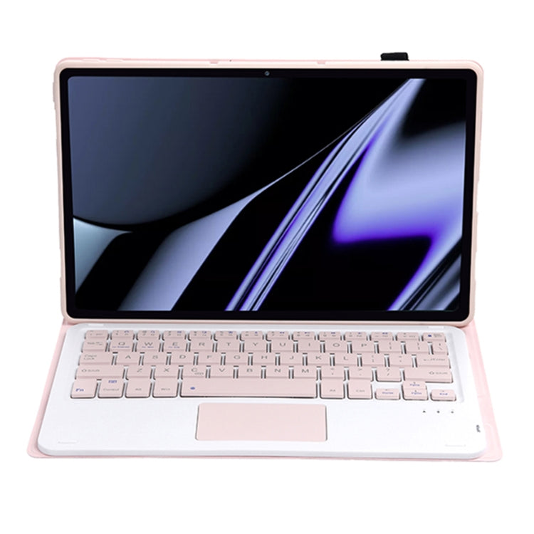 OP11-A Lambskin Texture Ultra-thin Bluetooth Keyboard Leather Case with Touchpad For OPPO Pad 11 inch
