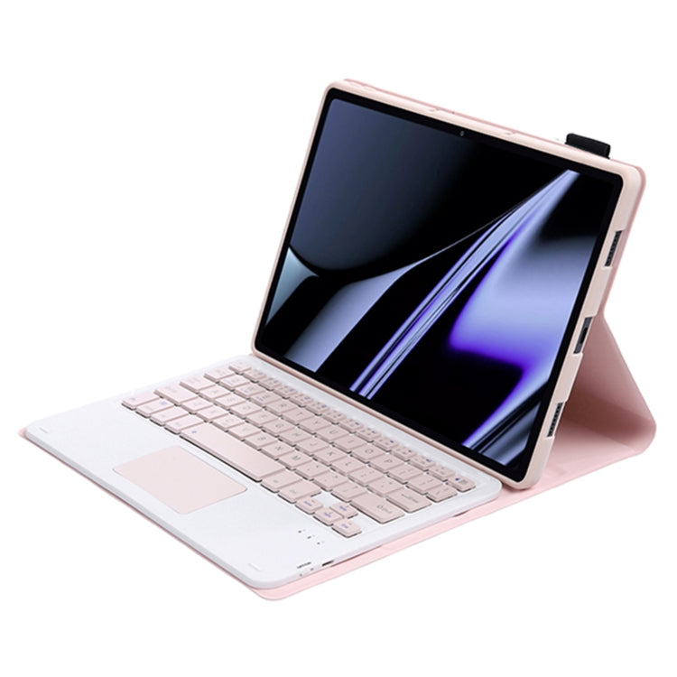 OP11-A Lambskin Texture Ultra-thin Bluetooth Keyboard Leather Case with Touchpad For OPPO Pad 11 inch