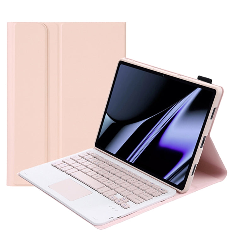 OP11-A Lambskin Texture Ultra-thin Bluetooth Keyboard Leather Case with Touchpad For OPPO Pad 11 inch