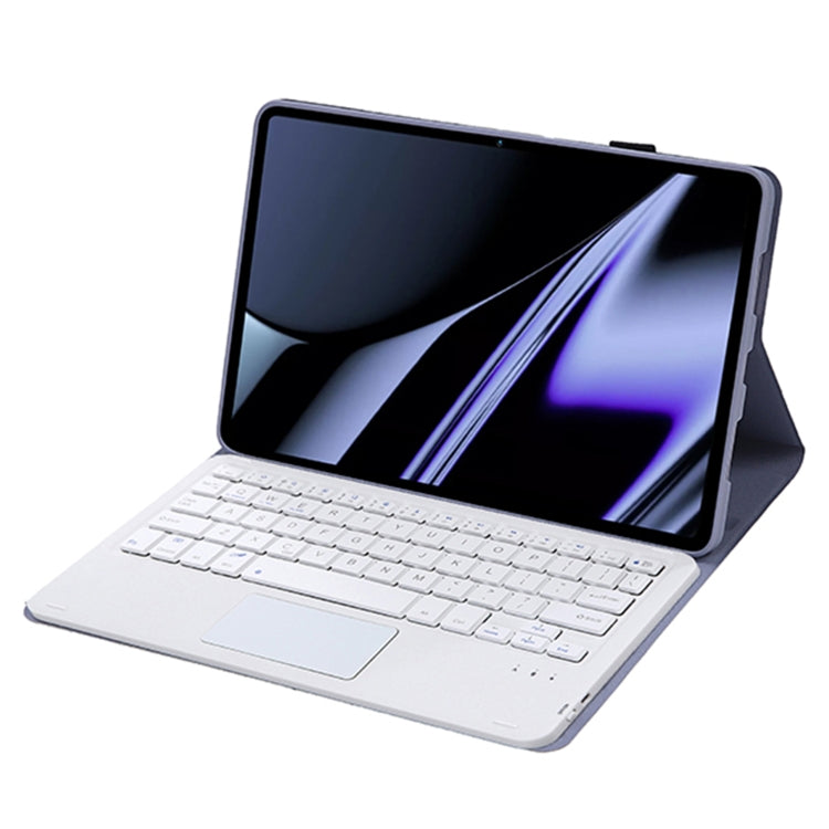 OP11-A Lambskin Texture Ultra-thin Bluetooth Keyboard Leather Case with Touchpad For OPPO Pad 11 inch