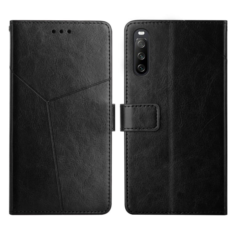 For Sony Xperia 10 Y Stitching Horizontal Flip Leather Phone Case