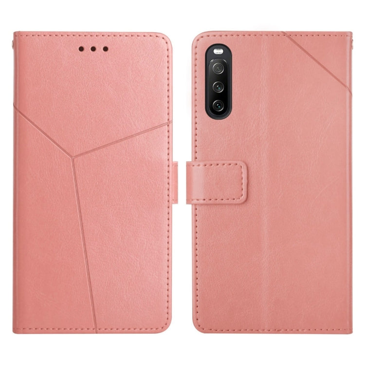 For Sony Xperia 10 Y Stitching Horizontal Flip Leather Phone Case