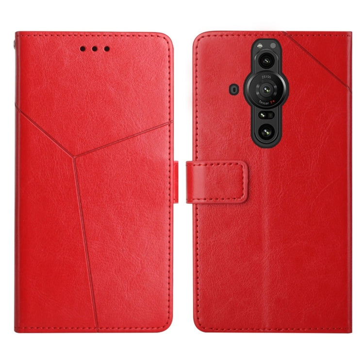 For Sony Xperia Pro-I Y Stitching Horizontal Flip Leather Phone Case